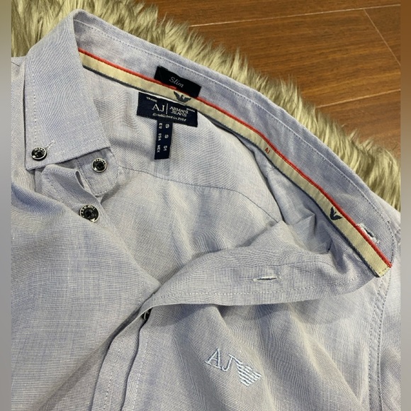 Armani Jeans Button Up Shirt Size Small - Picture 2 of 8